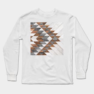 Urban Tribal Pattern No.12 - Aztec - Wood Long Sleeve T-Shirt